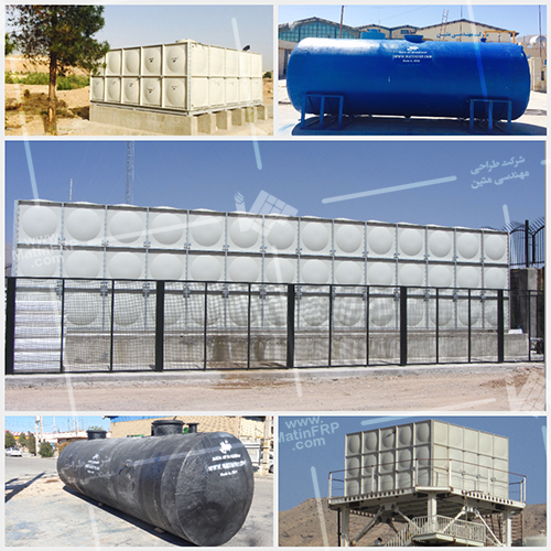Fiberglass Water storage tanks for sale in the middle east