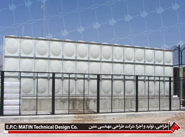 SMC Panel Tank Of Shiraz- Dokouhak, 1008 Cube Meters